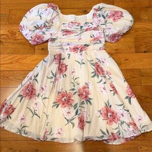Abercrombie Kids Pink Floral Casual Dress